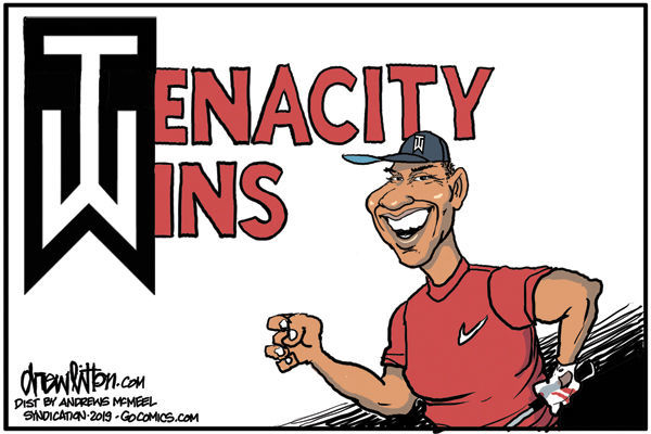 Cartoon: Tiger's tenacity